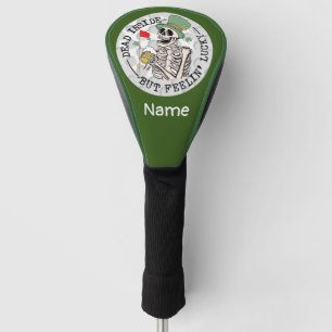 St. Patrick's Day mit Skeleton Drink Beer lustig Golf Headcover