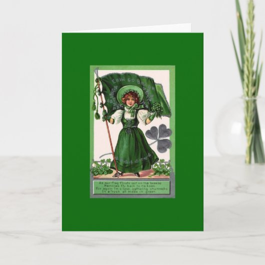 St. Patricks Day mit Vintager Karte (Vorderseite)