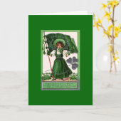 St. Patricks Day mit Vintager Karte (Gelbe Blume)