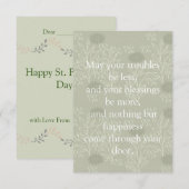 St. Patrick's Day Mitteilungskarte (Vorne/Hinten)