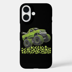 St. Patrick's Day Monster Truck Glückskleeblatt iPhone 16 Hülle