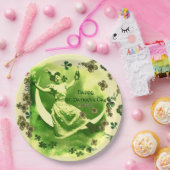 ST. PATRICK'S DAY MOON LADY, IRISH BIER, KLEEBLATT PAPPTELLER (Party)