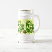 ST. PATRICK'S DAY MOON LADY MIT KLEEBLÄTTERN BIER BIERGLAS (VorderseiteRechts)