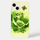 ST. PATRICK'S DAY MOON LADY MIT KLEEBLÄTTERN Case-Mate iPhone HÜLLE (Rückseite)