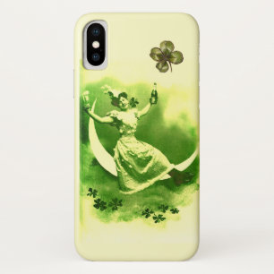 ST. PATRICK'S DAY MOON LADY MIT KLEEBLÄTTERN Case-Mate iPhone HÜLLE