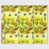 ST. PATRICK'S DAY MOON LADY MIT KLEEBLÄTTERN GESCHENKPAPIER (Flach)