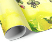 ST. PATRICK'S DAY MOON LADY MIT KLEEBLÄTTERN GESCHENKPAPIER (Rolleneckpunkt)