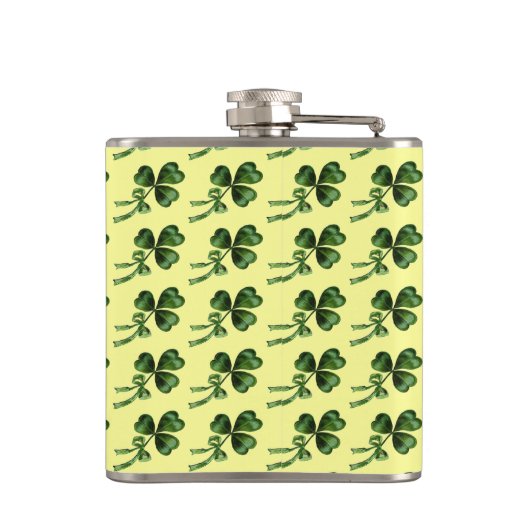 ST PATRICK'S DAY MOON LADY MIT KLEEBLATTS Monogram Flachmann (Rückseite)