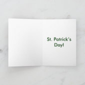 St Patrick's Day Mooning Leprechaun Karte (Innenseite)