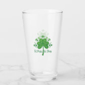 St. Patrick's Day Motif Glas (Rückseite)