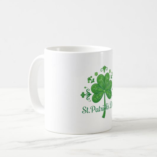 St. Patrick's Day Motif Kaffeetasse (Vorderseite Links)