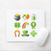 St. Patricks Day Mousepad (Mit Mouse)