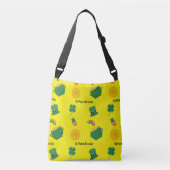 St Patrick's Day Muster auf gelb Tragetaschen Mit Langen Trägern (Vorderseite)