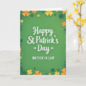 St. Patrick's Day Mutter Karte (Gelbe Blume)