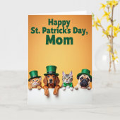 St. Patricks Day-Mutter-Tierkarte Karte (Gelbe Blume)