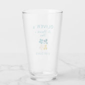 St Patrick's day Name Clover Kleeblatt Beer Glas (Rückseite)