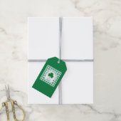St Patricks Day NAME Irisches Kleeblatt Grün Häkch Geschenkanhänger (Mit Garn)