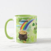 St. Patrick's Day Name Leprechaun Tasse (Links)