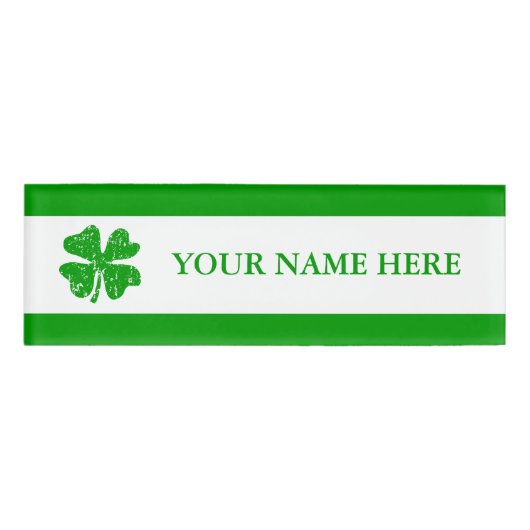 St Patrick's Day Namenschild (Vorderseite)