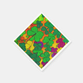 St. Patrick's Day Napkins mit Kleeblättern Serviette (Ecke)