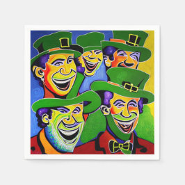 St. Patrick's Day Napkins mit Leprechauns Serviette