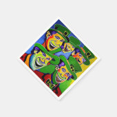 St. Patrick's Day Napkins mit Leprechauns Serviette (Ecke)