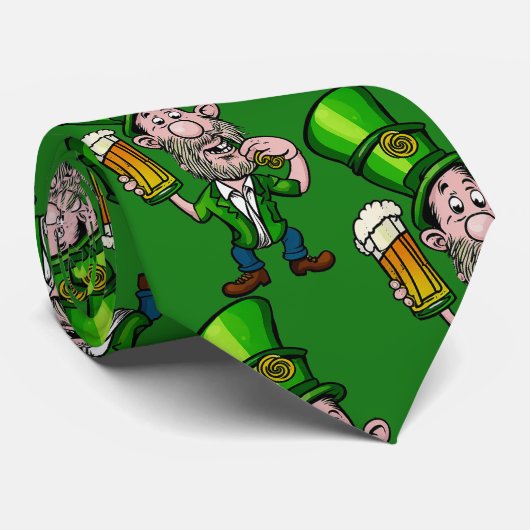 St Patrick's Day Neck Tie Krawatte (Gerollt)