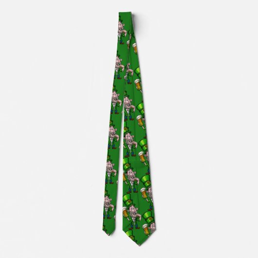 St Patrick's Day Neck Tie Krawatte (Rückseite)
