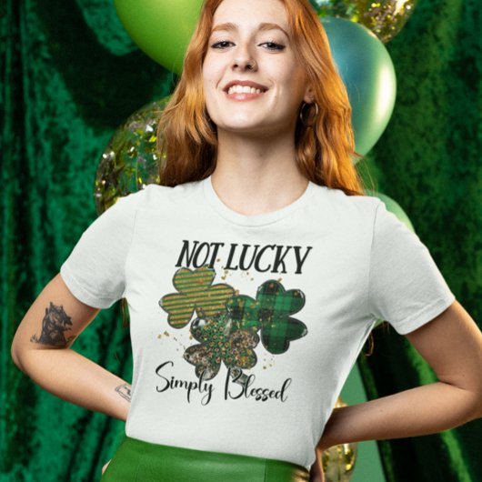 St. Patrick's Day nicht glücklich, einfach gesegne T-Shirt