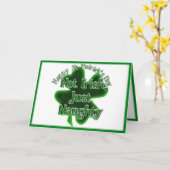 St. Patrick's Day - nicht irisch, nur schamlos Karte (Gelbe Blume)