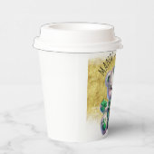 St. Patrick's Day Niedlich Bear Green Gold Kleebla Pappbecher (Rechts)