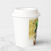 St. Patrick's Day Niedlich Bear Green Gold Pappbecher (Rechts)