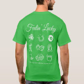 St Patricks Day Niedlich Doodle T-Shirt (Rückseite)