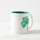 St Patricks Day Niedlich Doodle Zweifarbige Tasse (VorderseiteRechts)