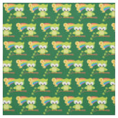 St Patricks Day Niedlich Green Owl Rainbow Irish Stoff (Muster)
