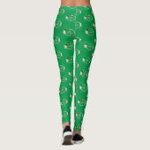 St Patrick's Day Niedlich Green Pattern Irish Luck Leggings (Rückseite)