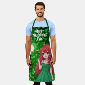 St. Patrick's Day niedlich, Irish Anime Klasse Schürze (Getragen)