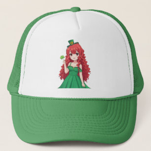 St. Patrick's Day niedlich, Irish Anime Klasse Truckerkappe