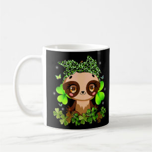 St Patrick's Day Niedlich Sloth Kids Green Kleebla Kaffeetasse