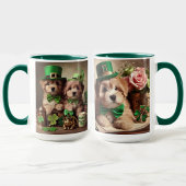 St Patrick's Day Niedliche irische Teddy Bären Wel Tasse