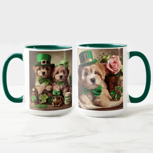 St Patrick's Day Niedliche irische Teddy Bären Wel Tasse