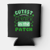St Patricks Day Niedliche Klee im Patch Dosenkühler (Vorderseite)