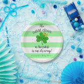 St Patrick's Day Niedliches Clover Baby Shower Par Pappteller (Party)