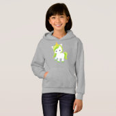 St. Patrick's Day, Niedliches Einhorn, magisches E Hoodie (Vorne ganz)