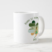 St. Patrick's Day Not Kleeblatt Irish Fairy Jumbo-Tasse (Vorderseite Rechts)