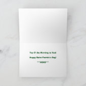 St. Patrick's Day Note Card Karte (Innenseite)