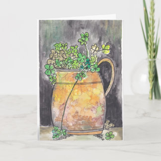 St. Patrick's Day Notecards with Shamrocks Dankeskarte