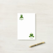 St. Patrick's Day Notes Post-it Klebezettel (Auf Schreibtisch)