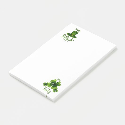 St. Patrick's Day Notes Post-it Klebezettel (angewinkelt)