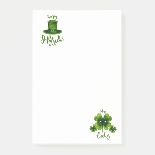 St. Patrick's Day Notes Post-it Klebezettel (Vorderseite)